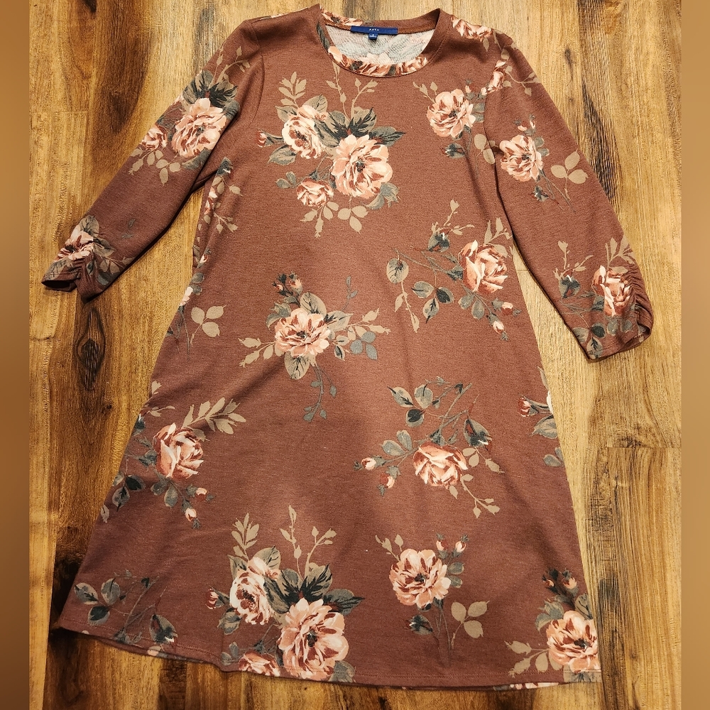 Apt. 9 mauve floral tunic/dress